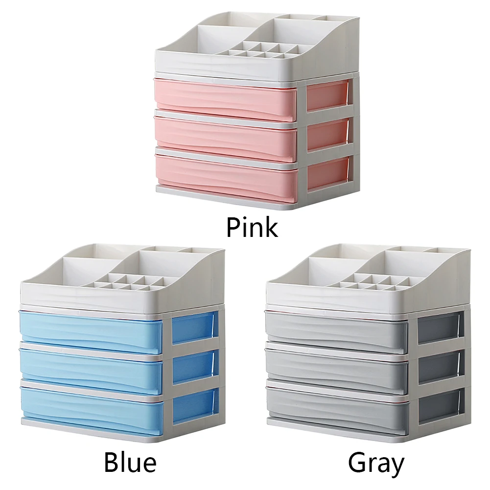 

Cosmetics Plastic Storage Box Container Makeup Drawer Useful Desktop Diverse Organizer