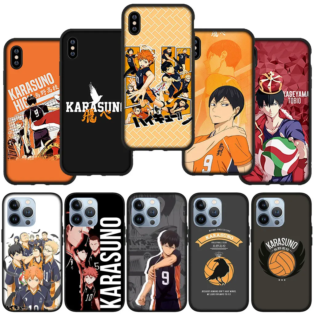 KARASUNO Shoyo Hinata Haikyuu Soft Cover Casing for iPhone 16 15 14 13 12 Mini Pro XS Max X XR 7 8 Plus + 15+ Phone Case
