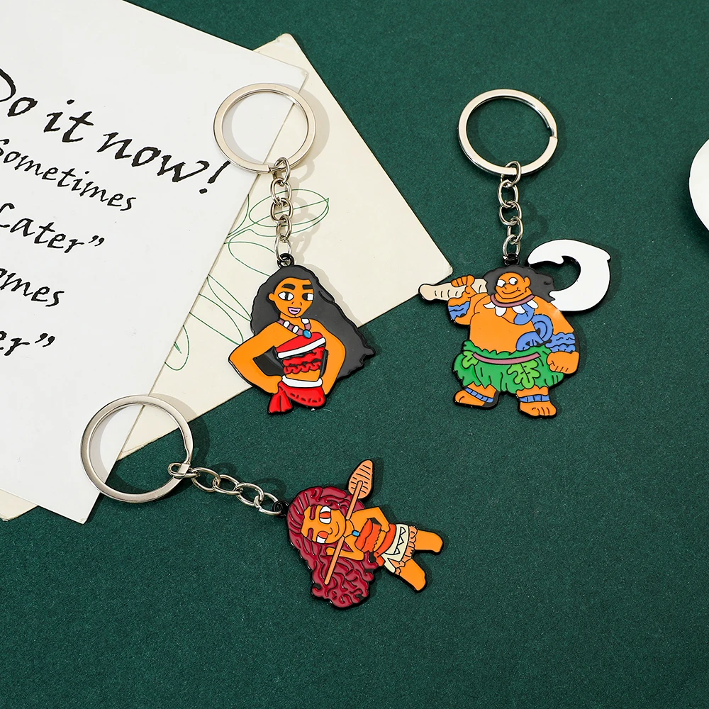 Брелок с подвеской из мультфильма Диснея Моана Мауи модный брелок для ключей