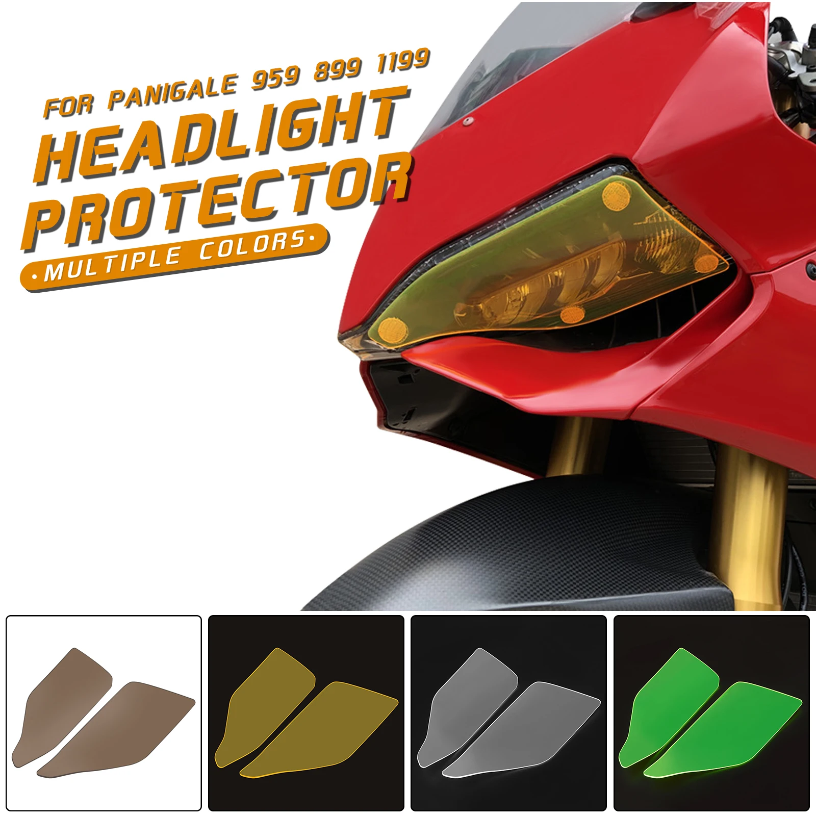 

Motorcycle Headlight Guard For Ducati Panigale 899 959 1199 2014-2018 Moto Head Light Lens Cover Protector Headlamp Goggles