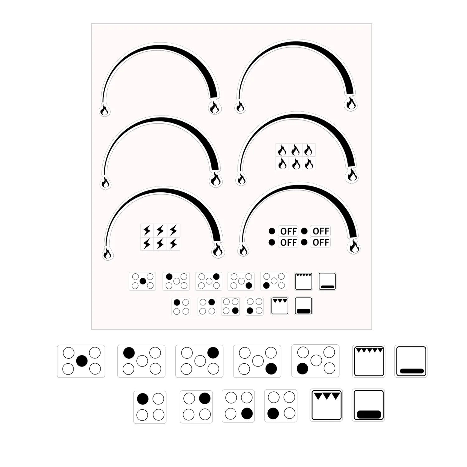 

Набор колец индикаторов пламени Wootile