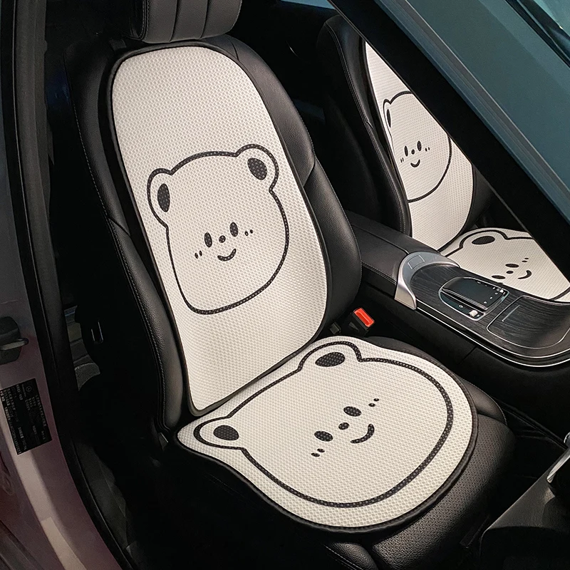 

Cartoon Bear Universal Four Seasons Ice Silk Simple Fashion Car Interior Ornaments Car Seat Cushion Cover Cute