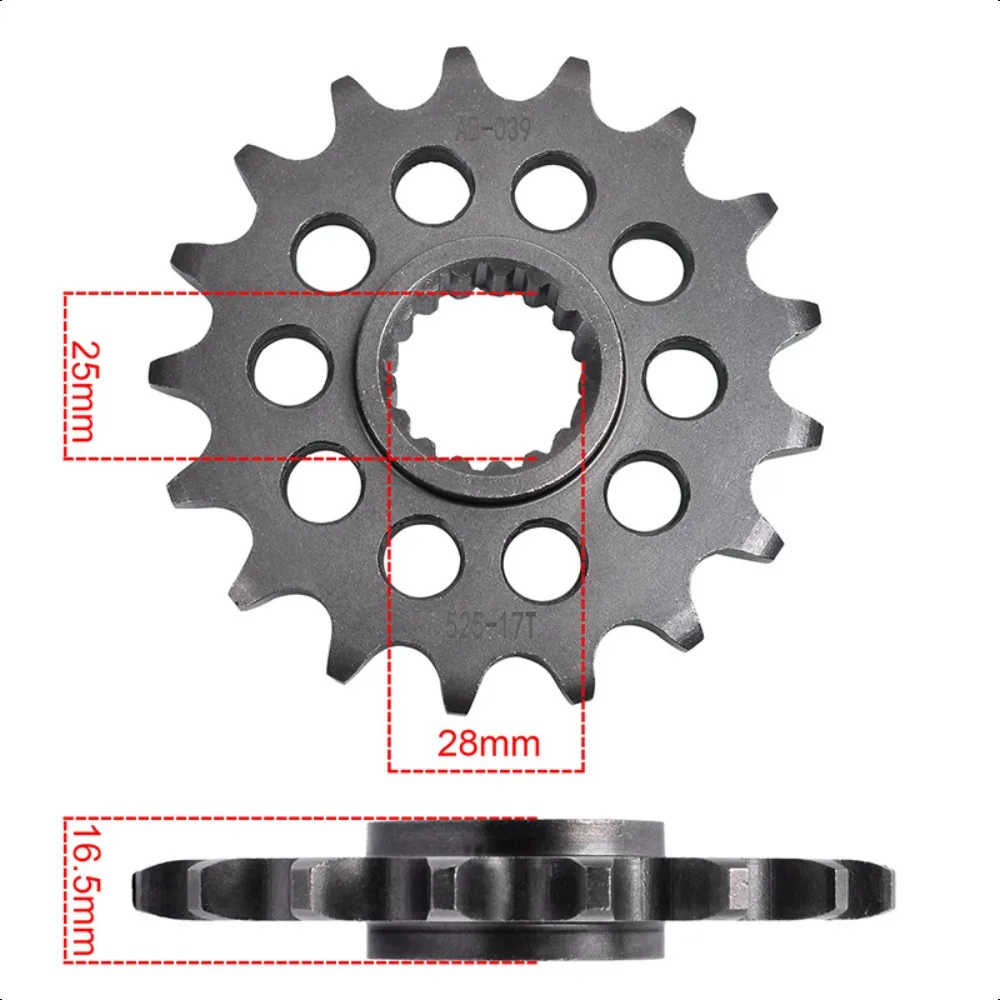 Комплект передних и задних звездочек 525-17T 38T 41T для KTM 950 LC8 Supermoto 2006-2009, 990 Superduke, 990 SM T, 1190 RC8, 1190 RC8 R Track (art.: 3920dd162a42e) - 3920dd162a42e