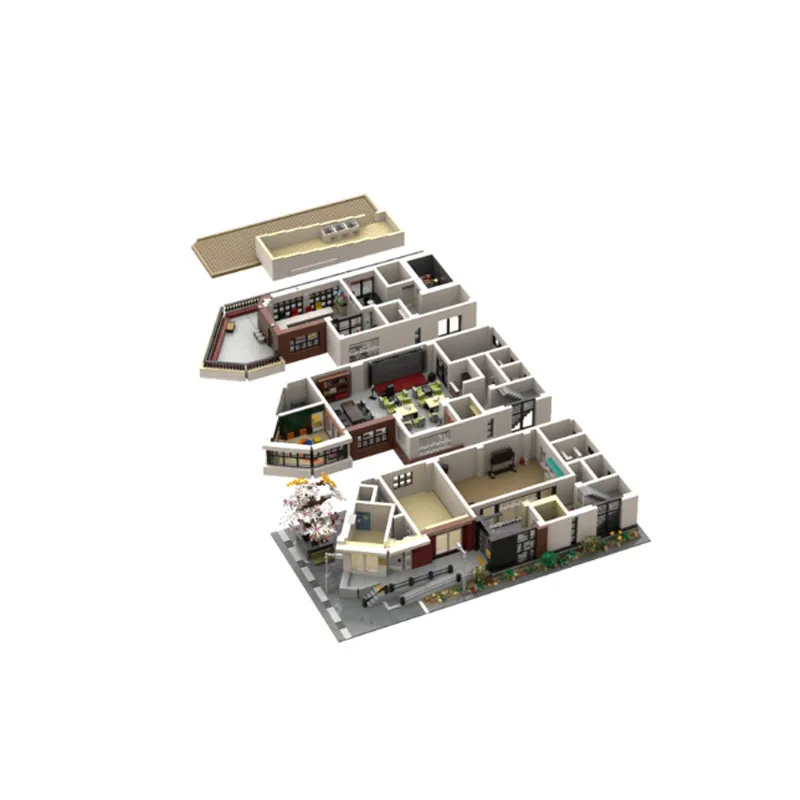 MOC-91348 Городское здание Ulsan Культурный центр Модель строительного блока 10338 PartsMOC