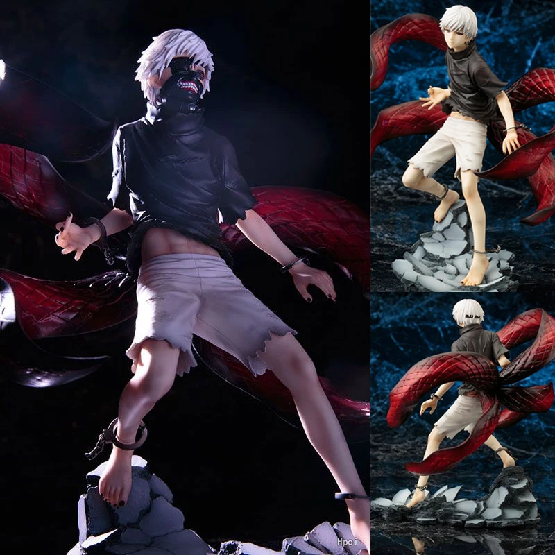 

21CM Anime Tokyo Ghoul Figure Kaneki Ken Awakening PVC Action Figurine Generation of Dark Collectible Model Decorations Toy