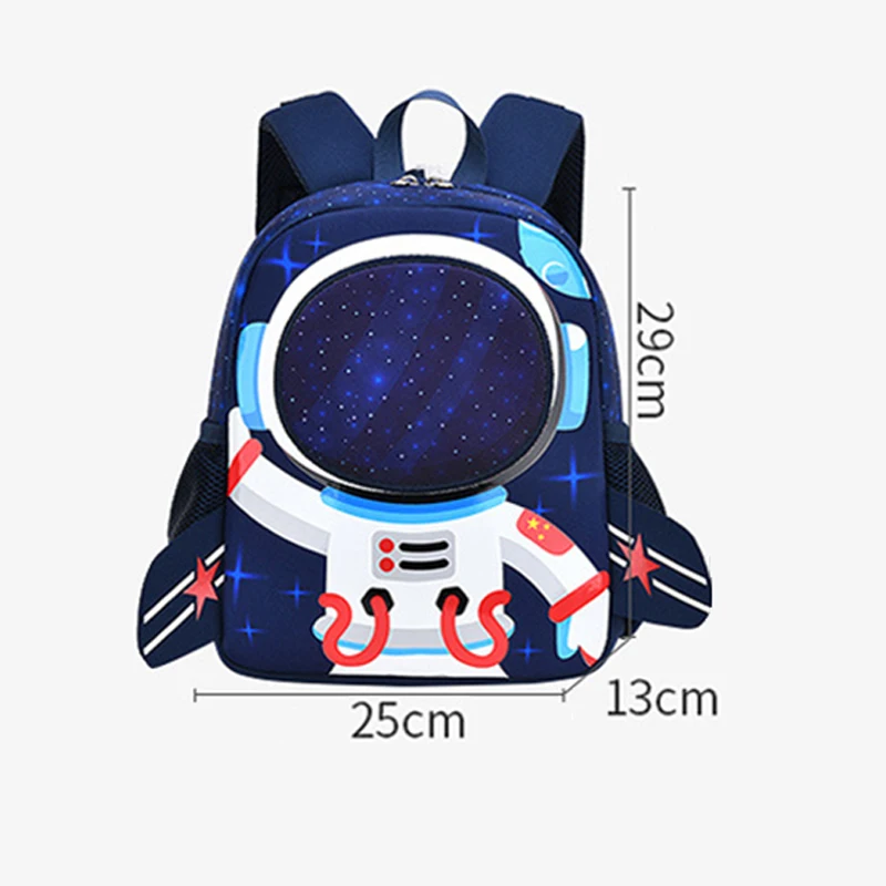 Children's Backpack Boy 3D Cartoon Cute Astronaut Kids Backpacks Kindergarten School Bags For Girls Boys Baby Mochila Infantil
