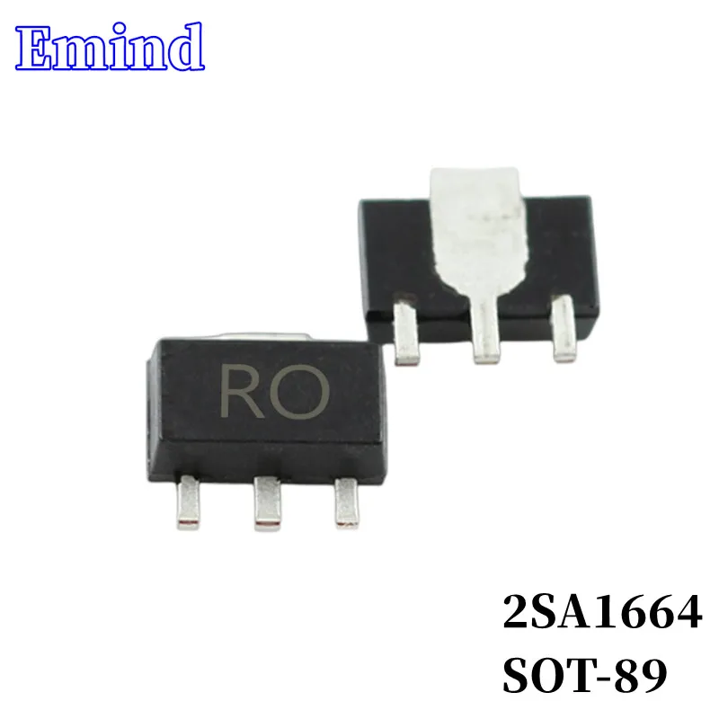 

200/500/1000/2000/3000Pcs 2SA1664 SMD Transistor SOT-89 Footprint RO Silk Printing PNP 30V/800mA Bipolar Amplifier Transistor