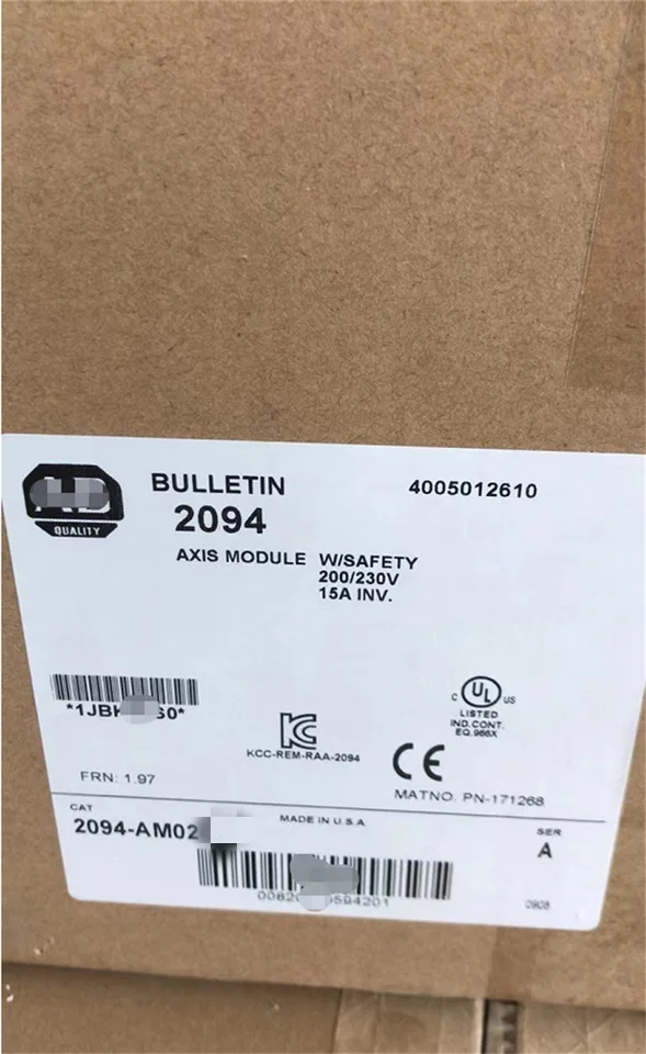 2094-AM02 Герметичный модуль оси Kinetix Surplus 200/230 В 15 А точечные товары!