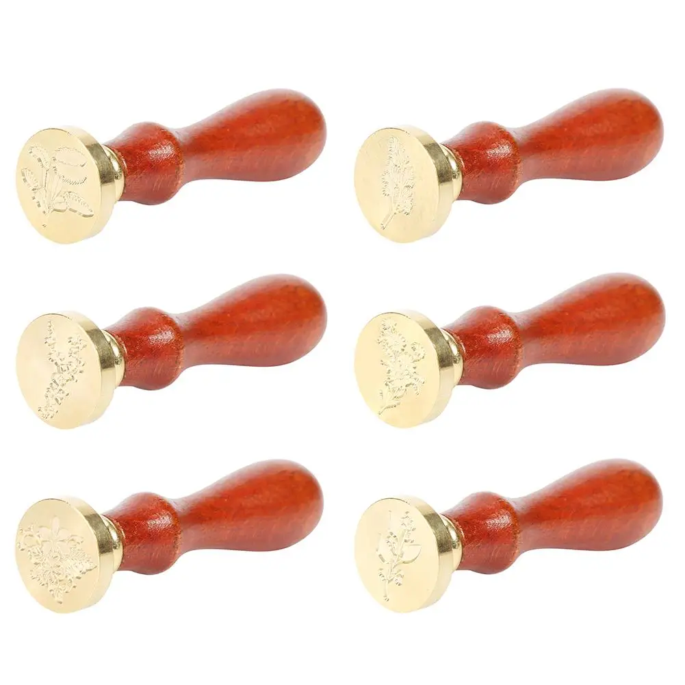 

Ретро цветок воск искусственная деревянная ручка пригласительная открытка винтажные деревянные печатные восковые штампы для конверта печ...