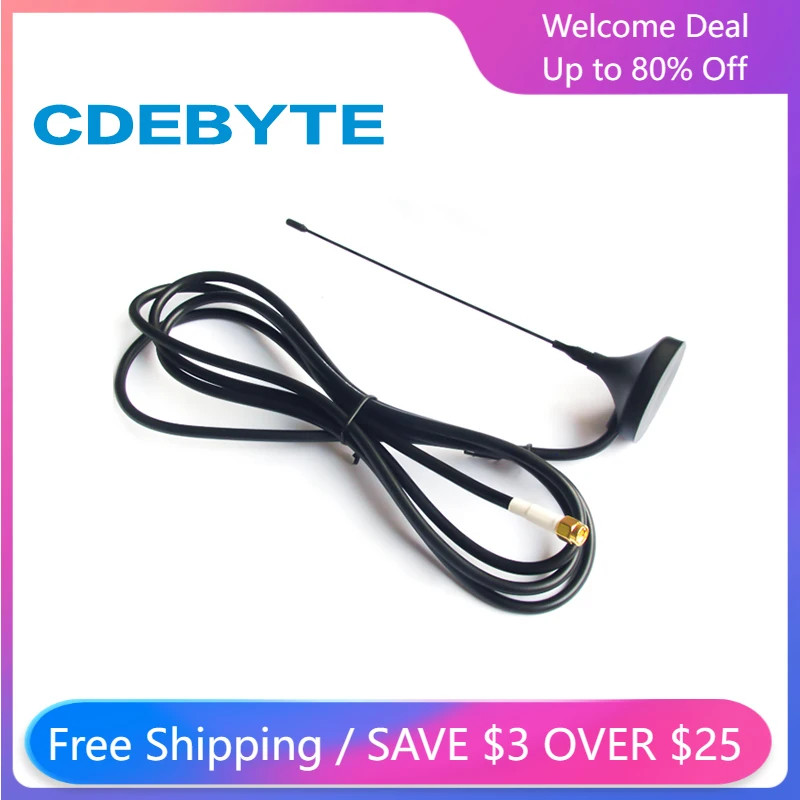 

TX433-XPL-100 433MHz wifi Antenna Long Range High Gain 3.5dBi SMA-J 50 Ohm Sucker Antenna wifi Receptor