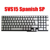 spanish sp laptop keyboard for sony for vaio svs15 series 9z n6cbf 70s 149068011es 55012fvh2g2 035 g silver without backlit new