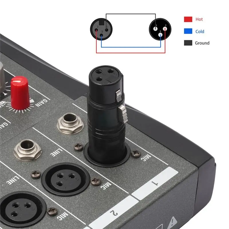 Фото Набор адаптеров ABFN-XLR (2 шт.), 3-контактные разъемы для удлинения аудиокабелей и микрофонов №5