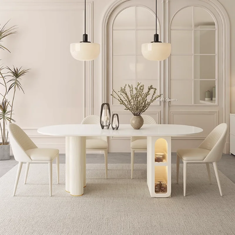 Уникальный складной обеденный стол роскошный многофункциональный современный