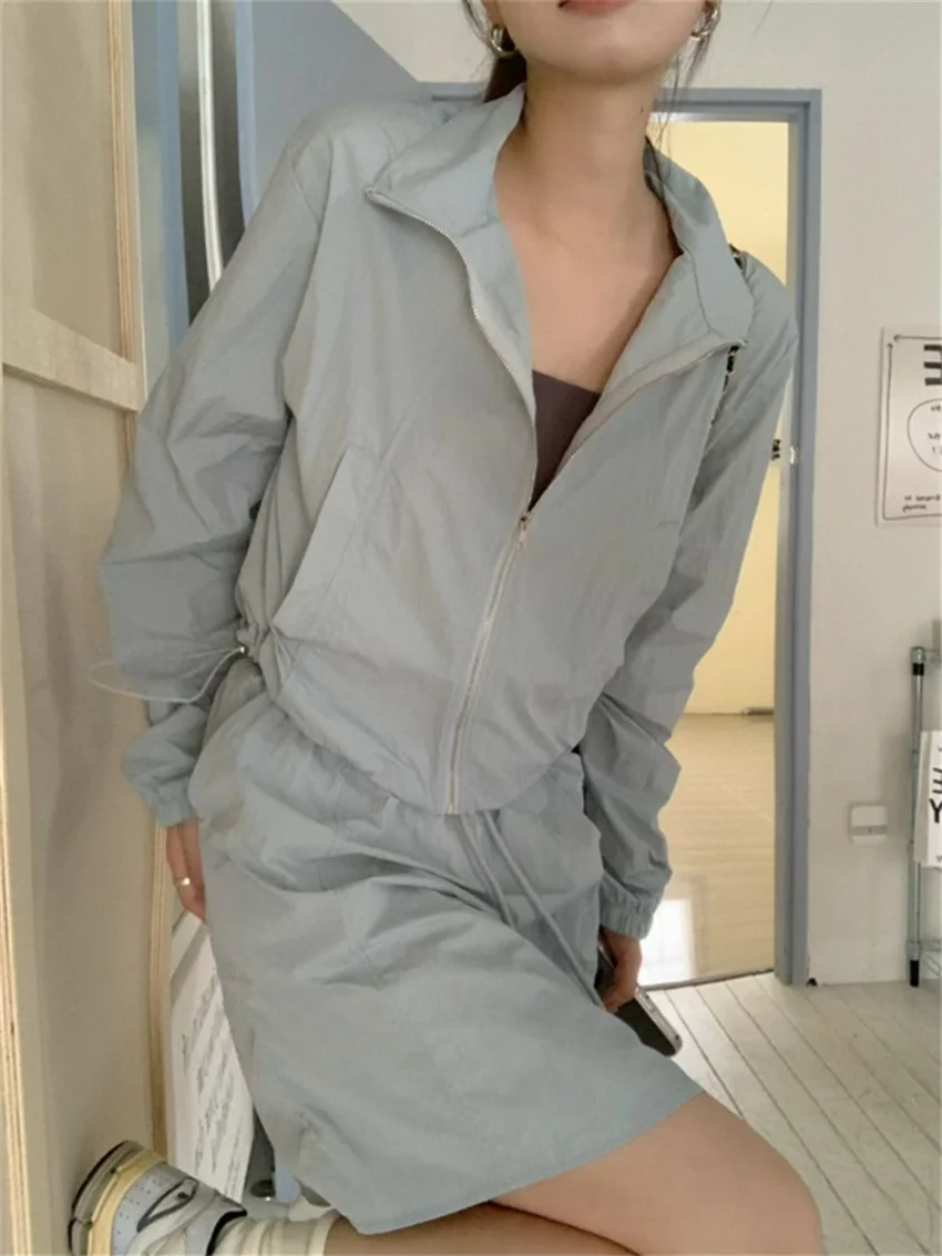 Женские дорожные повседневные Костюмы PLAMTEE 2024 Модные свободные солнцезащитные