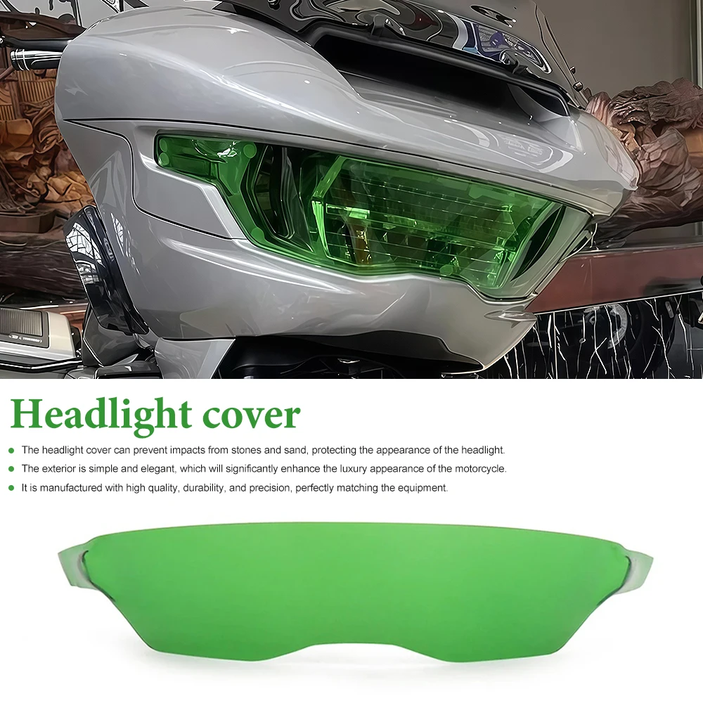 Фото Акриловая защитная крышка для фар Harley CVO Road Glide FLTRXSE & ST 2023-2024 — 6-цветные оттенки, защитный корпус линзы, стиль и P №3