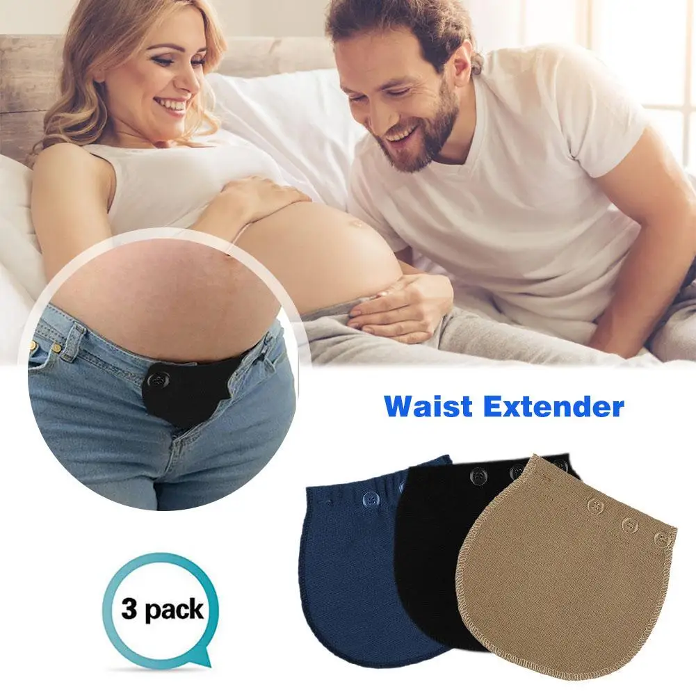 

1 Pc Women Adjustable Elastic Maternity Waistband Belt Pregnancy Waistband Belt Adjustable Elastic Waist Extender Button