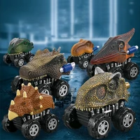 kids dinosaur inertial pullback car toys jurassic world minicar toy for boys educational interactive push game for toddlers