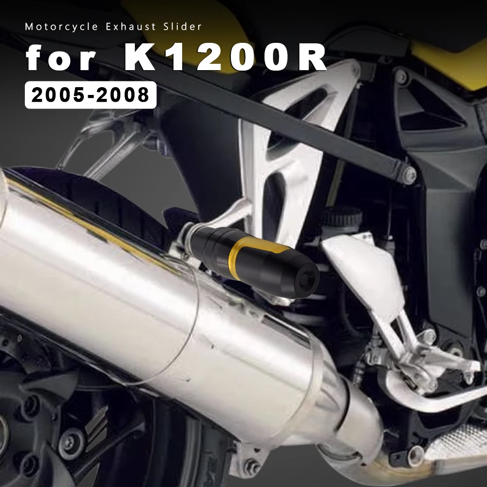 

Exhaust Slider CNC Aluminum Crash Pad Motorcycle K1200R Accessories for BMW K1200 K 1200 R 1200R Sport 2005 2006 2007 2008