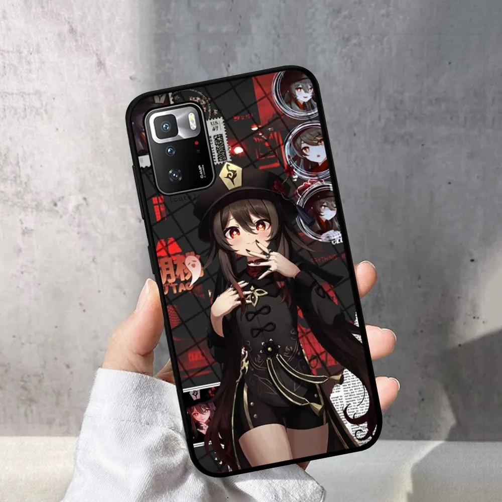 Чехол для телефона Genshin Impact Hu Tao Redmi Note 4X5 A 6 7 8 T 9 9S 10 11 11S 11Epro Poco M3 Pro