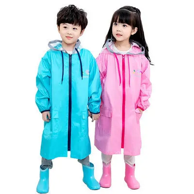 

Fashion EVA Children Raincoat Thickened Waterproof Rain Coat Kids Clear Transparent Tour Waterproof Rainwear Suit