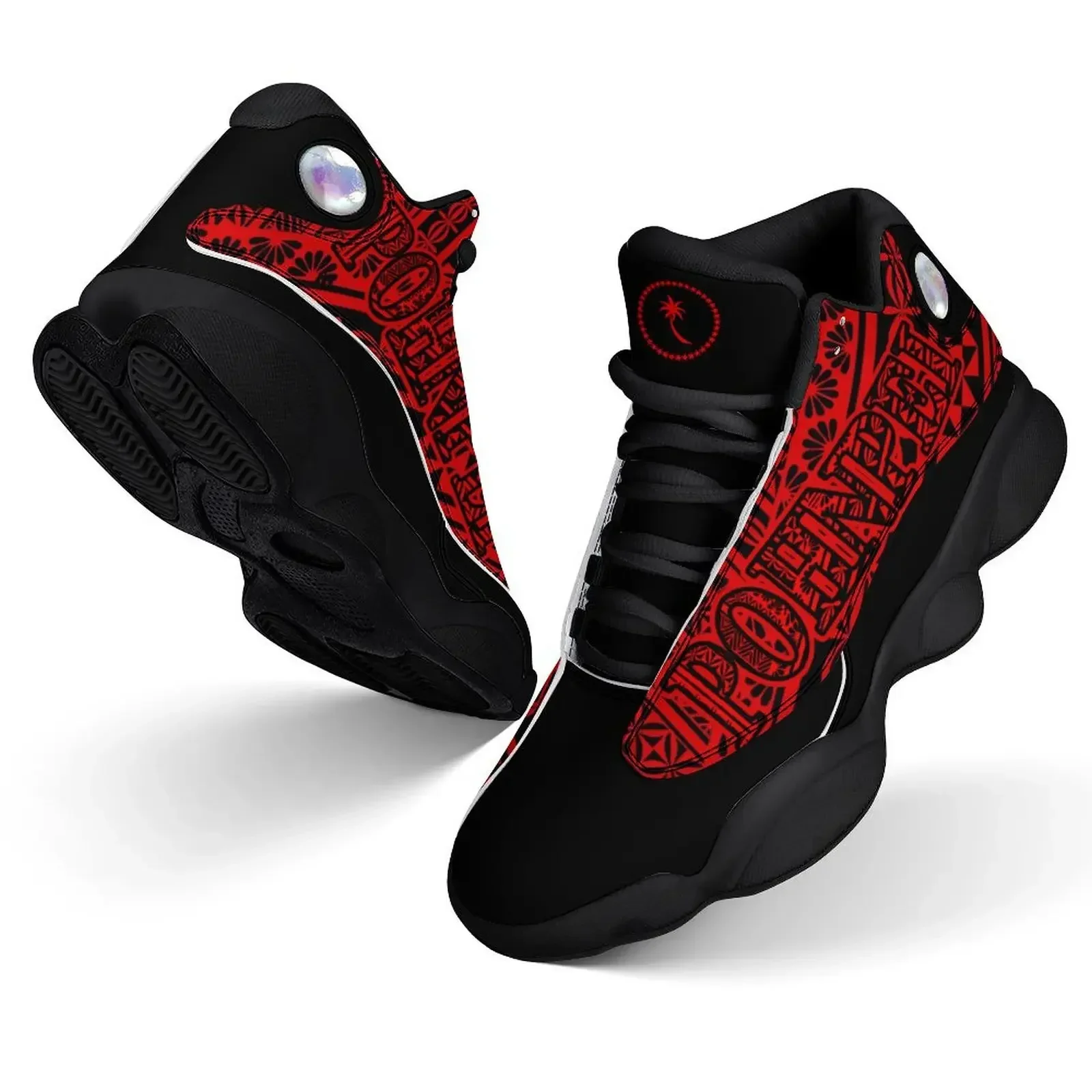 Мужские кроссовки из полинезийского ретро-художественного узора по