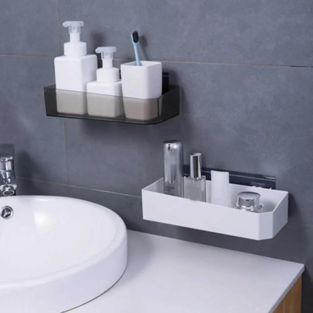 

Настенные полки, съемные плавающие полки для ванной комнаты, настенная полка, самоклеящаяся корзина для душа, для ванной, кухни, для хранени...
