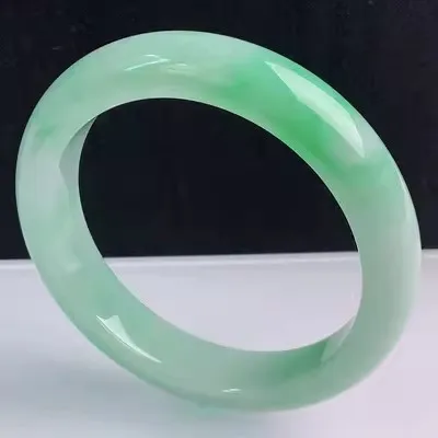 Ювелирные изделия zheru браслет из натурального бирманского нефрита 54 мм-62 мм