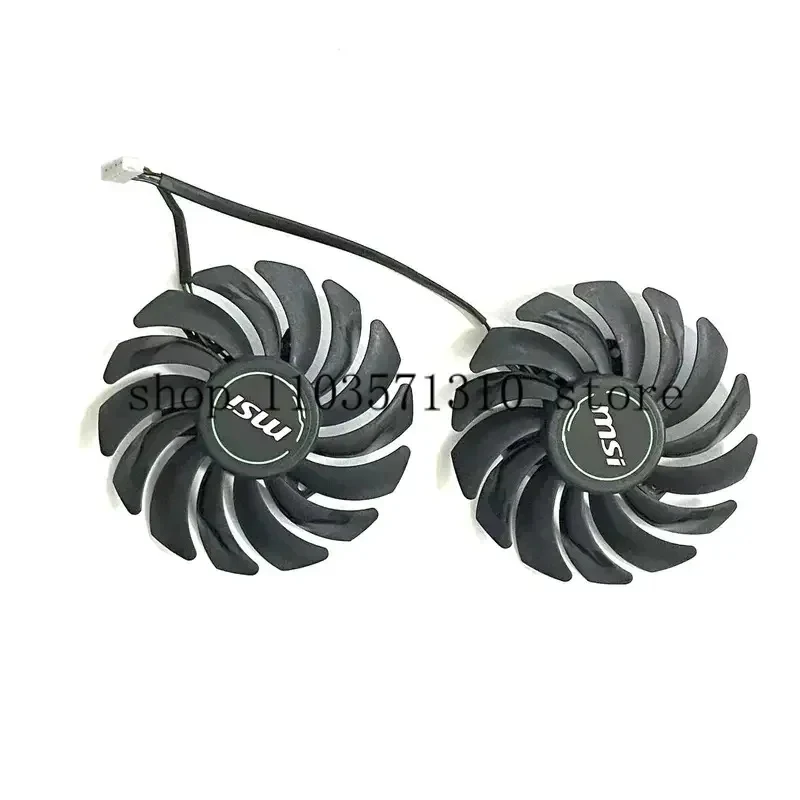 Фото Вентилятор для видеокарты 87MM PLD 092110 S12HH 4PIN DC 12V 0.4A GTX 1660 GPU для MSI Geforce GTX 1660 Super 1660Ti RTX 2060 Ventus XS OC Cooling zm №2