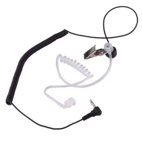 

Ordinary 3.5mm Single Listen/Receive Only Covert Acoustic Tube Earpiece Headset For Two Way Radio Speaker Mic Microphone