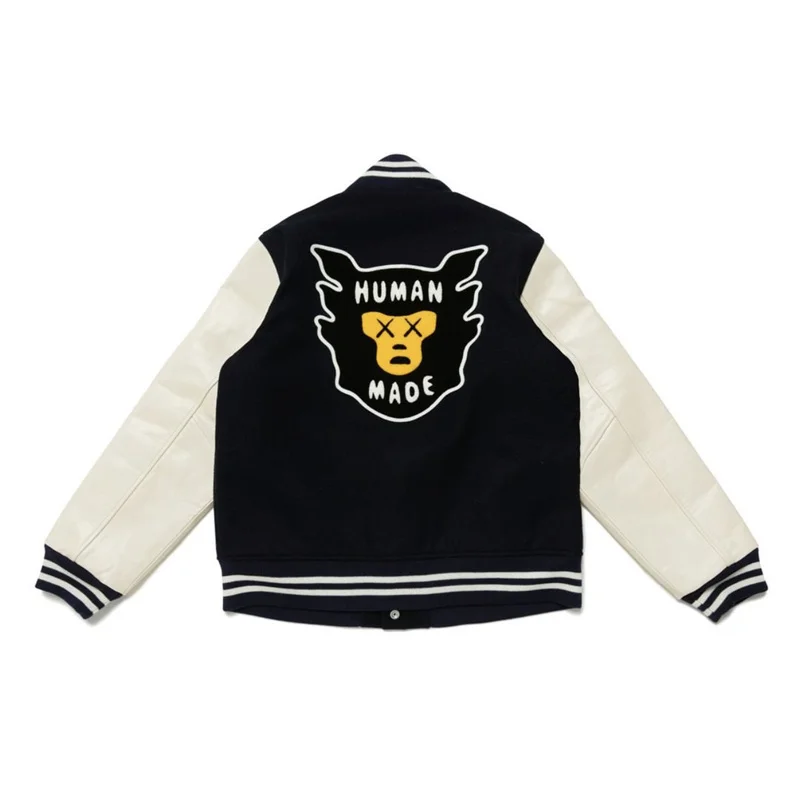 

ACHU HUMAN VARSITY MADE Heart Ape Man Baseball Jacket