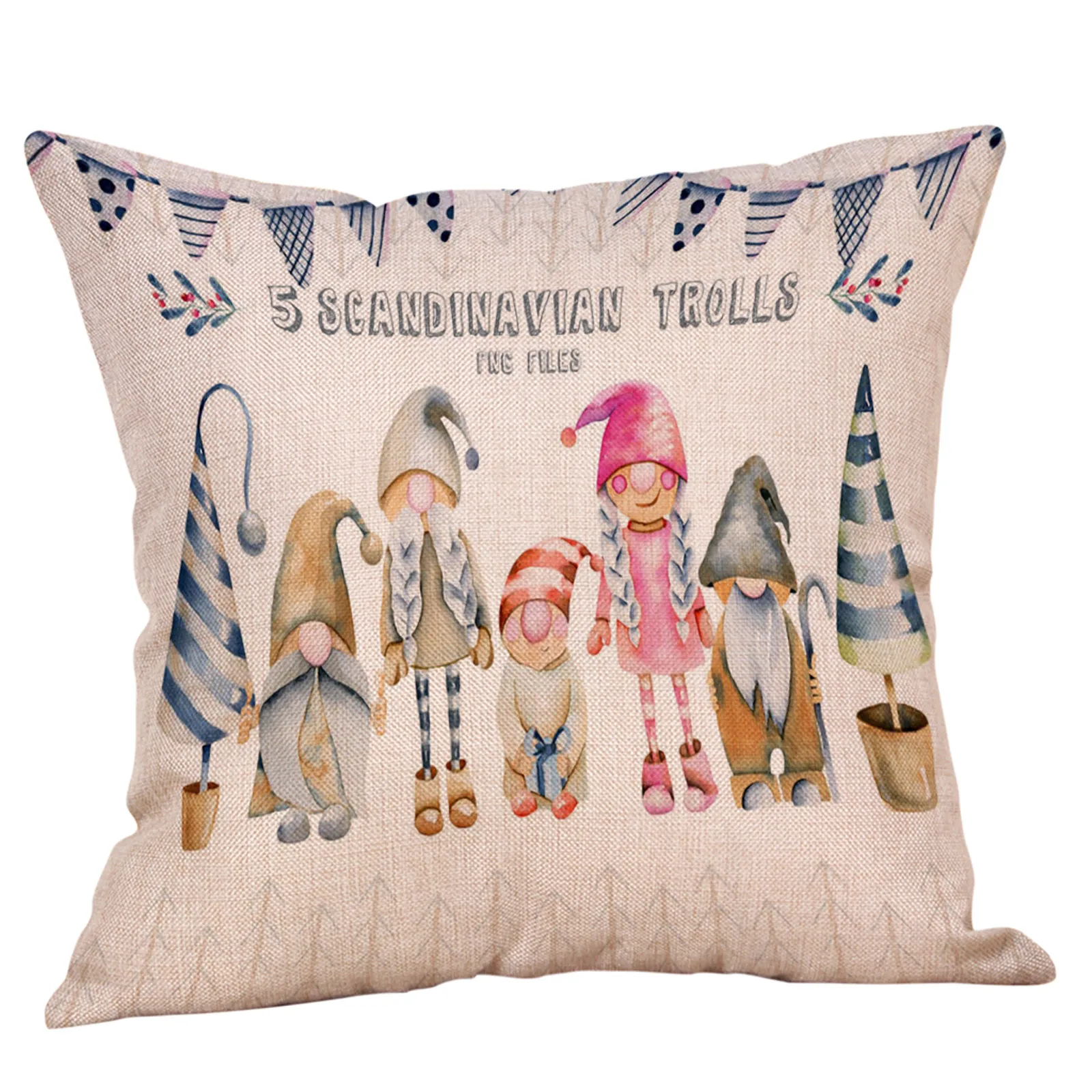 

Наволочка, крутая кукла, Рождественская наволочка с изображением Санта-Клауса, без лица, стандартная Водонепроницаемая наволочка с защитой...