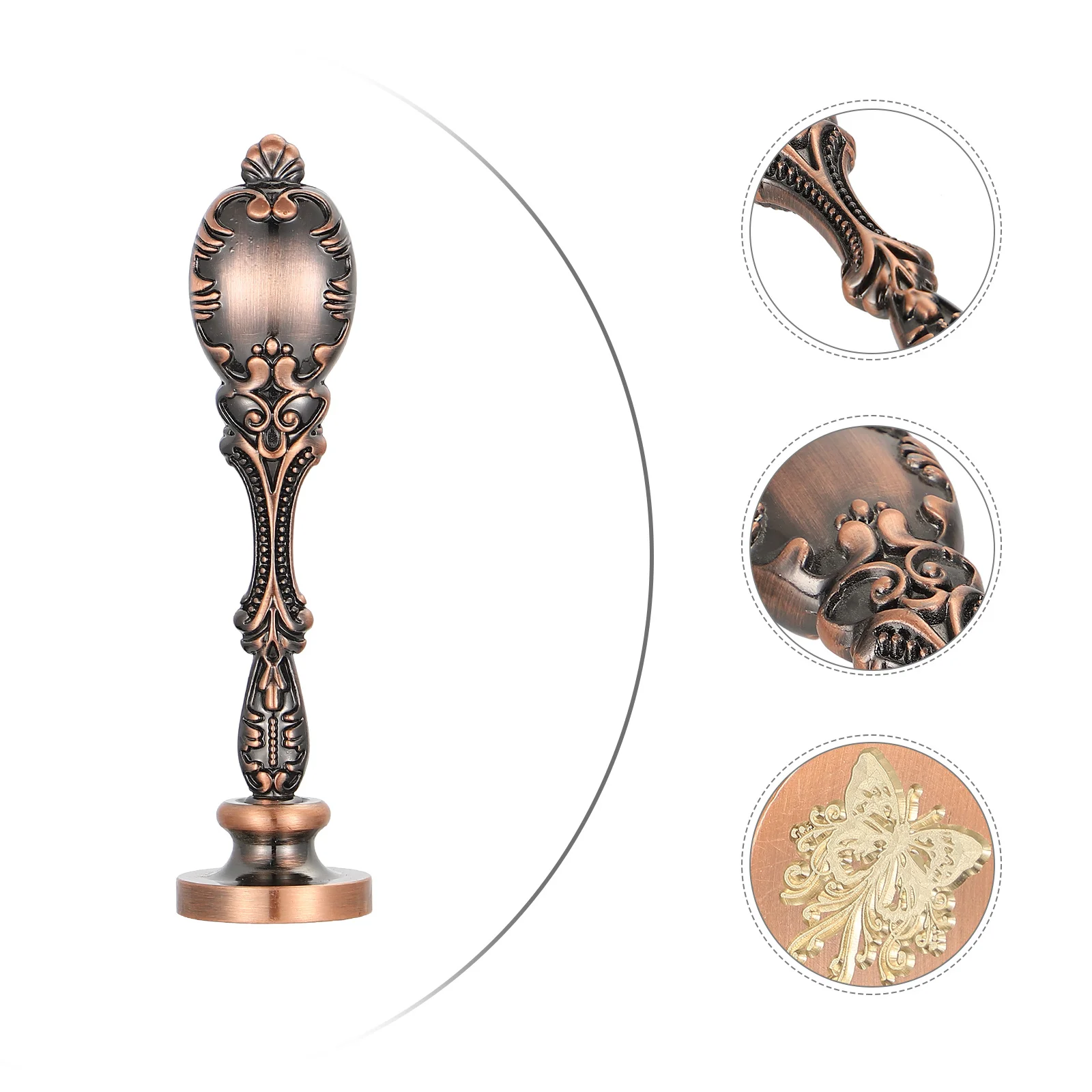 

Stamp Seal Wax Kit Metal Envelope Scrapbook Stamping Sealing Diy Personalized Rings Melting Snowman Stamps Jewelry Copper Handle