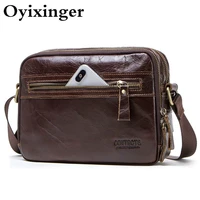 men small messenger bag genuine leather for 7 9 inch ipad male shoulder bags for credit card brand mens bags with coin pocket