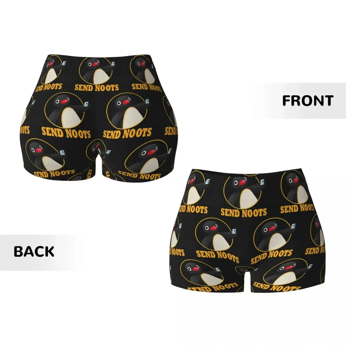 Женские спортивные шорты Custom Pingu Pinga Penguin TV для йоги, тренировок, бега, волейбола, велоспорта (art.: 3920dca4f7ea7) - 3920dca4f7ea7