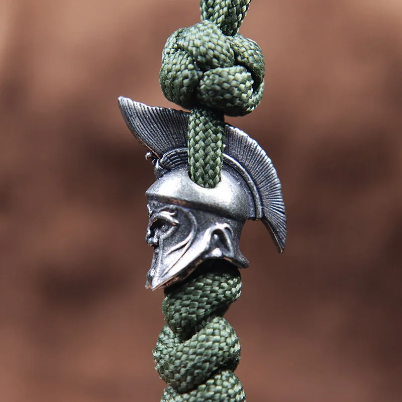 Латунный нож-торпеда бусина Плетеный шнурок подвеска Паракорд DIY браслет шарм