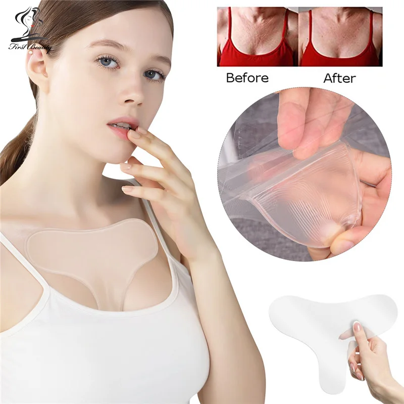 

Reusable Silicone Anti-wrinkle Chest Sticker Chest Anti Wrinkle Pads Sticker Chest Patches Wrinkle Remover Strips Skin Care Tool