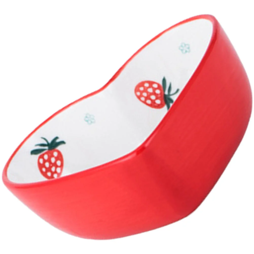 

Creative Heart-Shaped Bowl Dessert Bowl Breakfast Bowl Ceramic Tableware