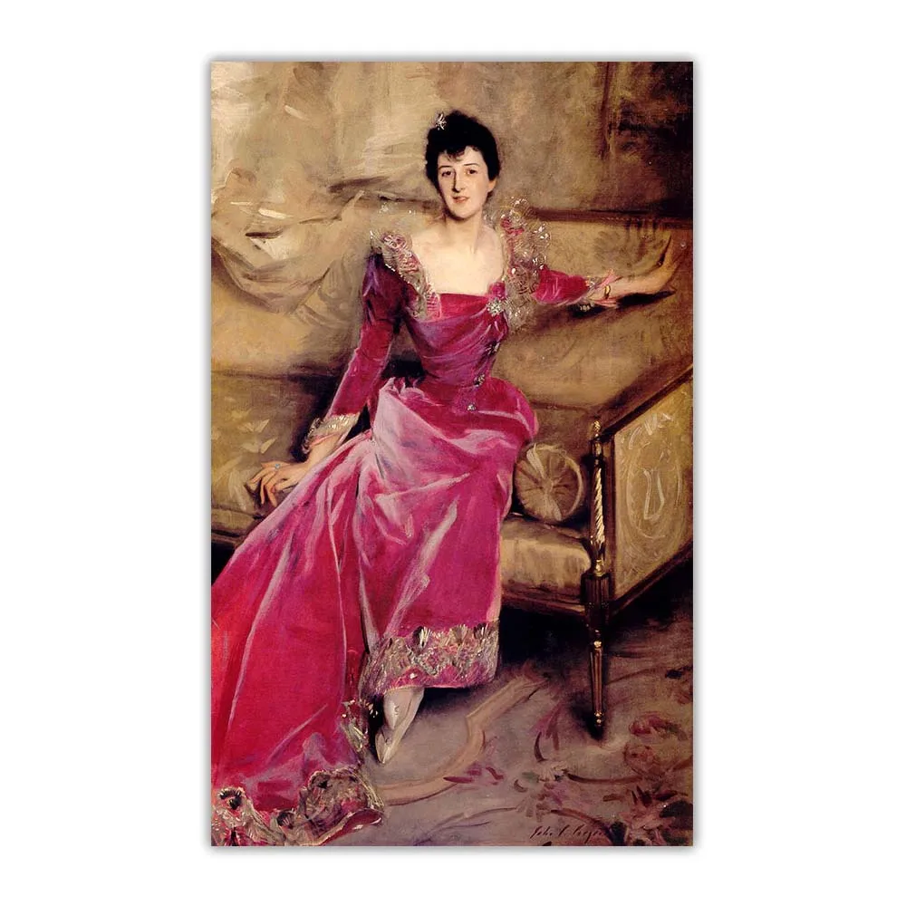 Картина маслом на холсте Джон певица арт миссис хуг-хэтбэтсли эстетичный постер