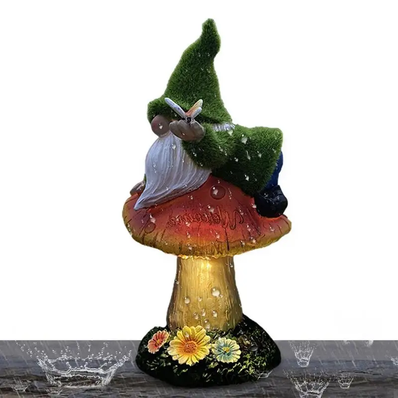 

Садовые искусственные карликовые статуи с солнесветильник s Gnome, СВЕТОДИОДНЫЕ Уличные декоративные сасветильник фонари, солнечные статуи к...