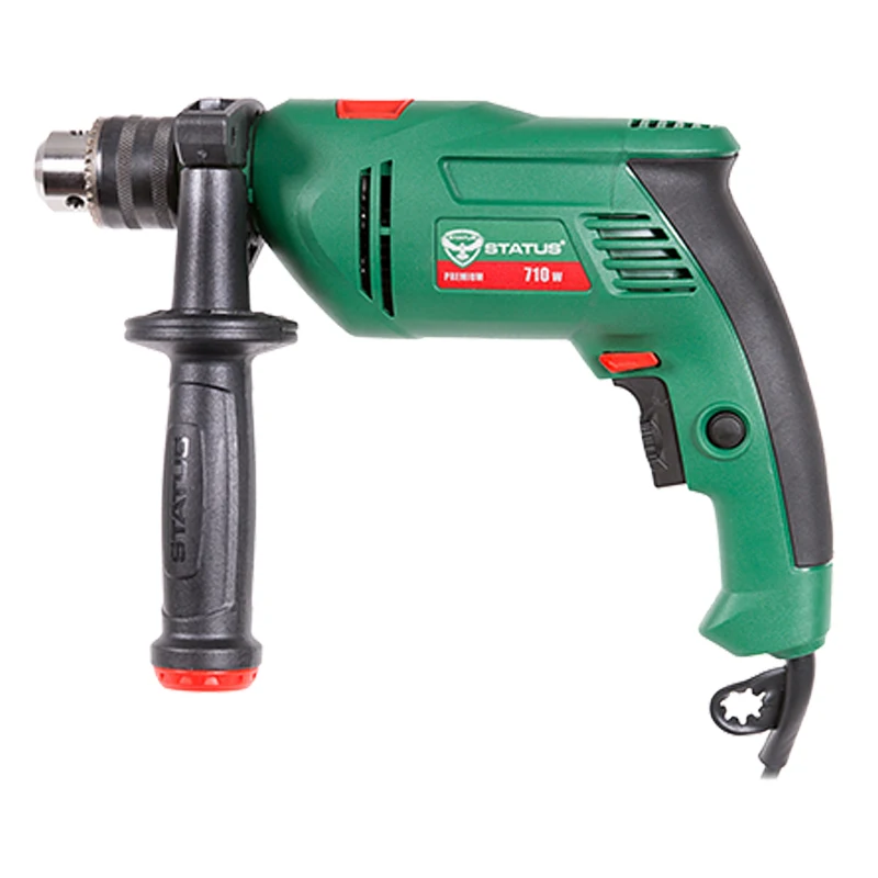 Дрель ударная STATUS DP700 (Мощность 710 Вт ключевой патрон скорость вращения 2800 об/мин