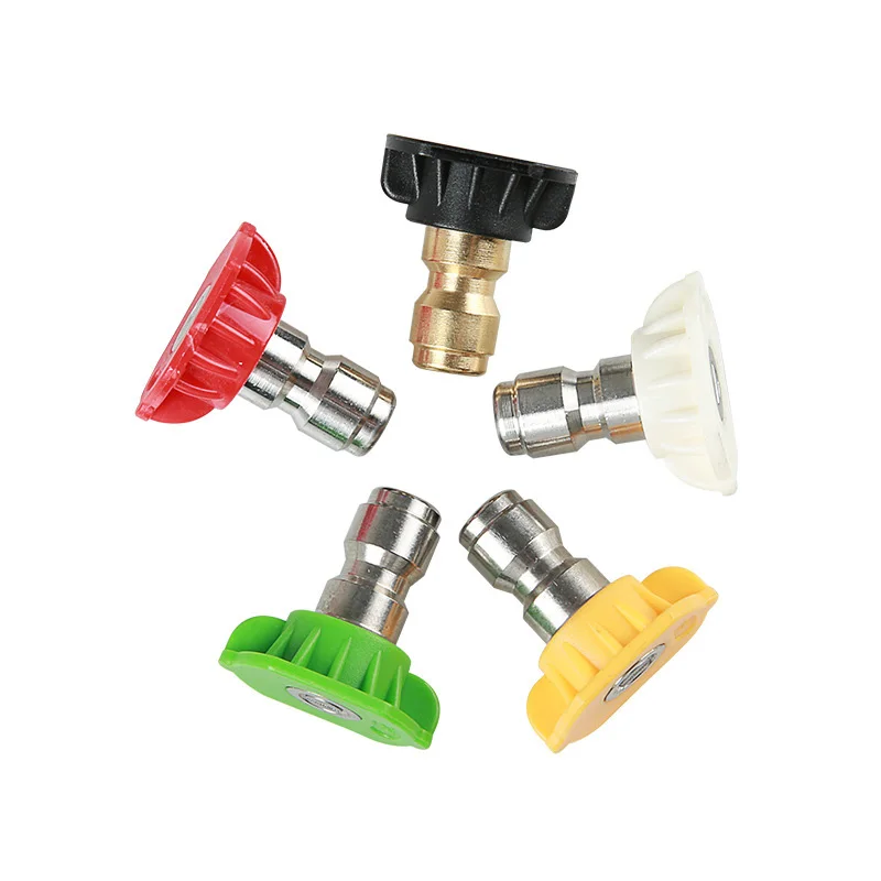 

5pcs/Set 1/4" Quick Connector Car Washing Nozzles Metal Jet Lance Nozzle High Pressure Washer Spray Nozzle Parkside Washing adap