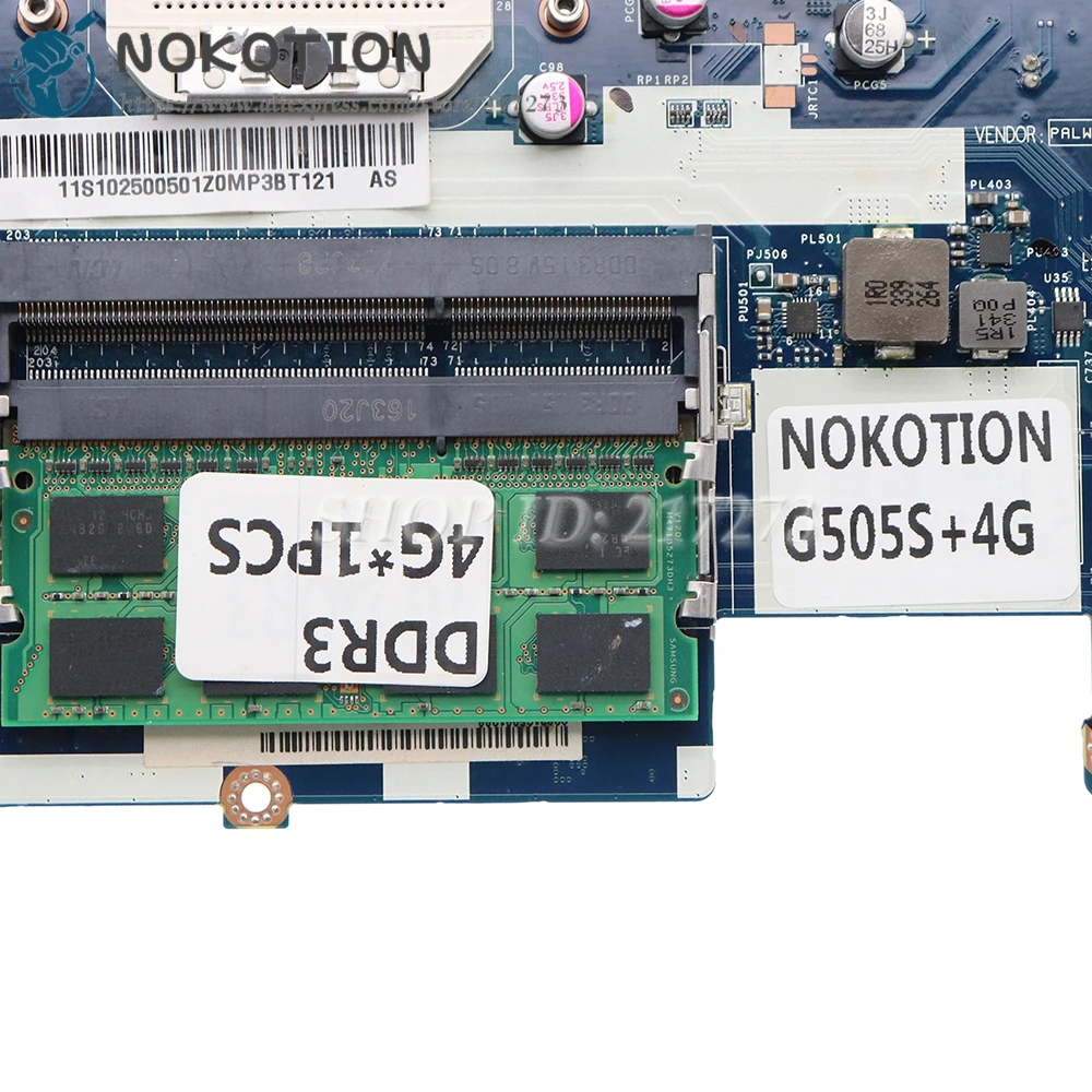 Материнская плата NOKOTION VALGC_GD LA-A091P для ноутбука Lenovo G505S Z505 материнская FS1 DDR3 2 Гб