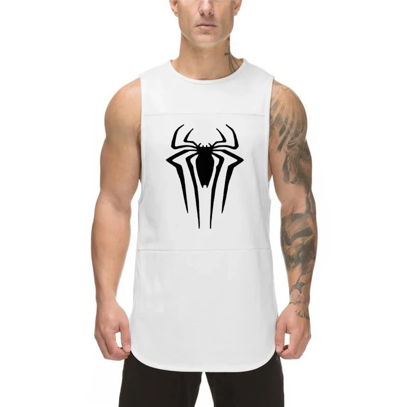 Майка мужская сетчатая быстросохнущая для фитнеса без рукавов