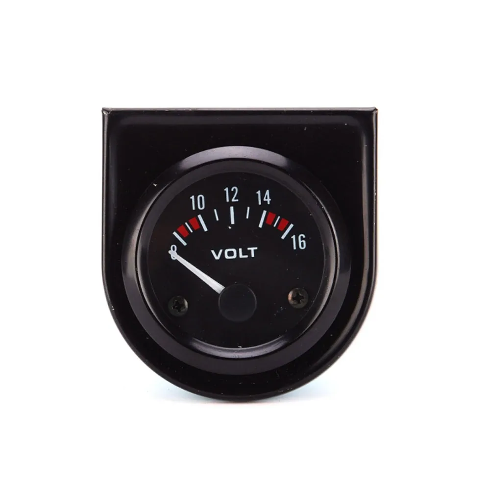 

12V Car Gauge Vehicle Meter 52mm Water Temp Oil Temp Oil Press Fuel Volts Auto Instrument Pointer Ammeter Black Shell