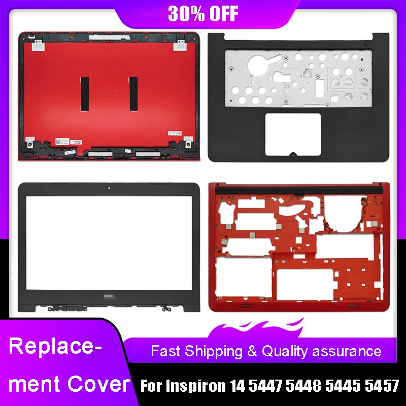 

New Laptop LCD Back Top Cover For Dell Inspiron 14 5447 5448 5445 5457 Front Bezel Palmrest Upper Bottom Base Case Rear Lid Red