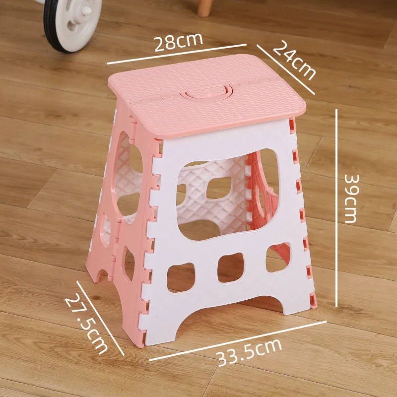 0466 Складной табурет портативный уличный пластиковый для рыбалки скамейка