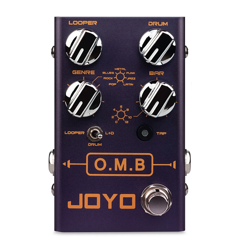 

Joyo R-06 O.M.B LOOPER Drum Pedal Guitar Parts Accessories Drum Machine Pedals for Electric Guitar Pedal Effect True Bypass