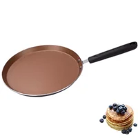 Mini Crepe Pan With Bamboo Spreader Non-Stick Pancake Pan Omelet Pan Pancake Fry Pan Skillet Kitchen Or Camping Cookware