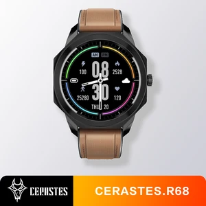 CERASTES Smart Watch men R68 Full Touch Screen Body Temperature Heart Rate Sleep Monitoring Fitness  in Pakistan