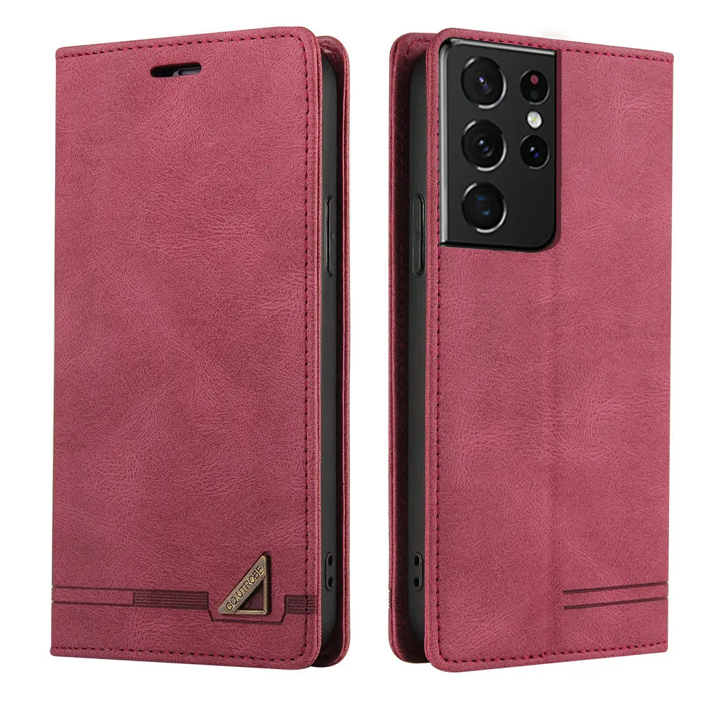 S8 S23 S22 S21 S20 FE 5G Flip Case Leather Texture Book Shell RFID Etui for Samsung Galaxy S21 Ultra Case S 21 22 S10 Plus S9 23